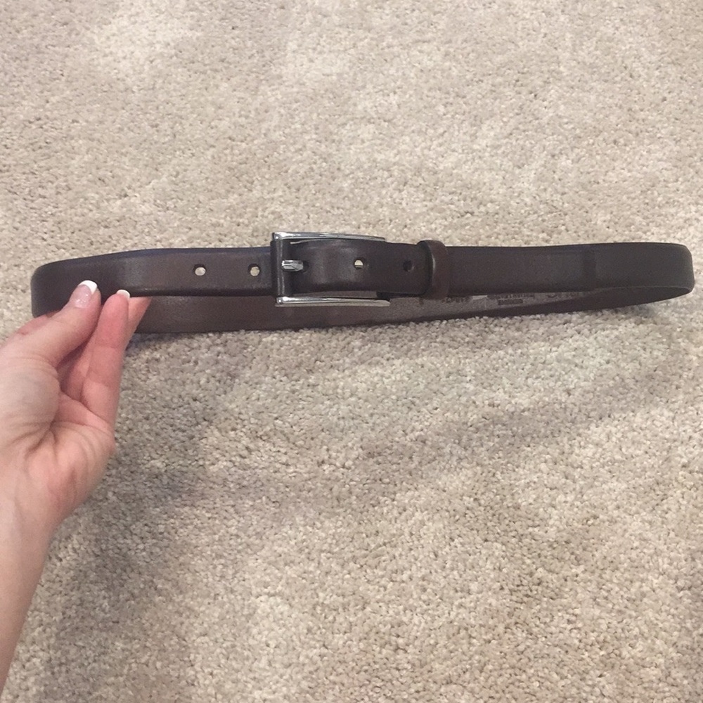 Dark brown leather Banana Republic belt